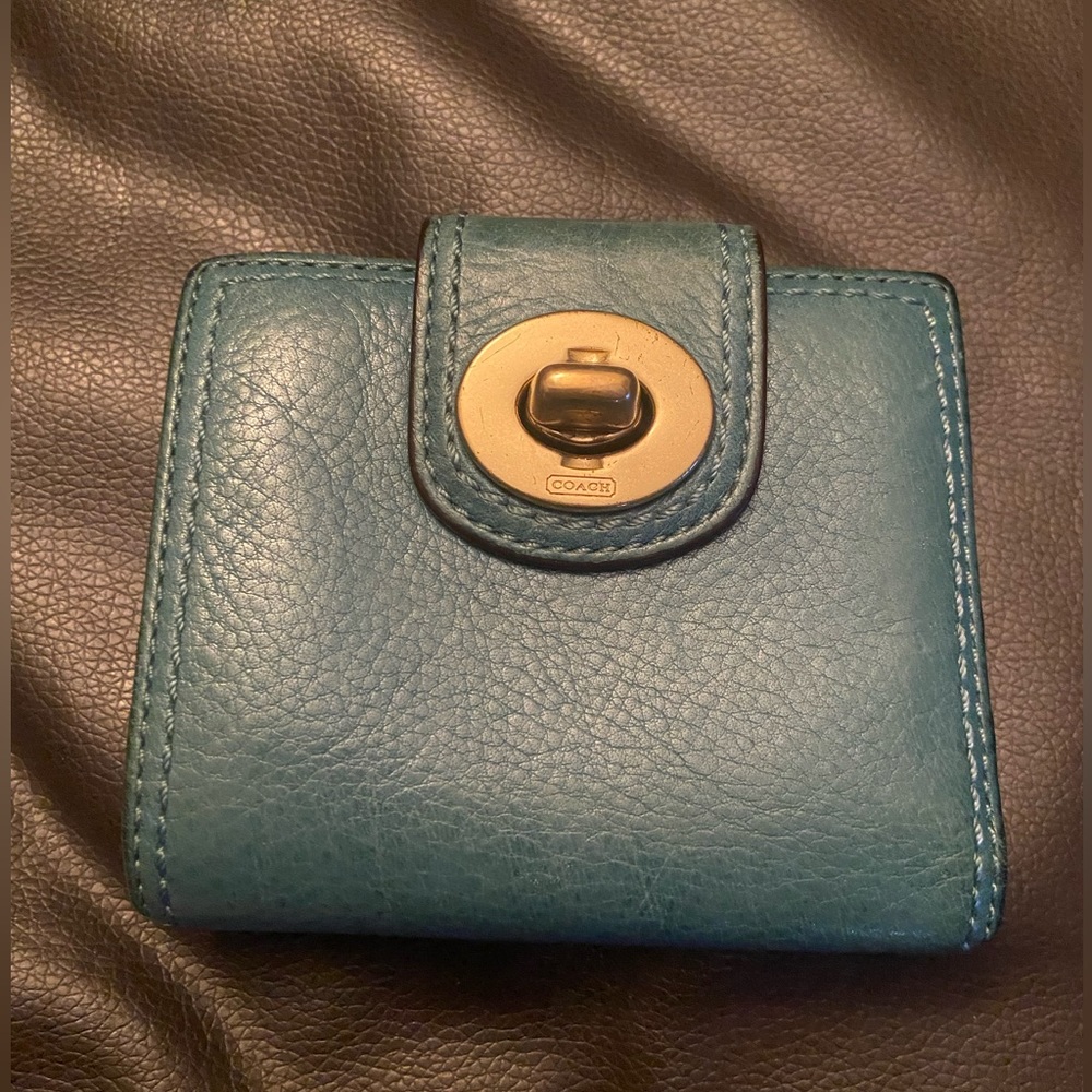Blue coach wallet
